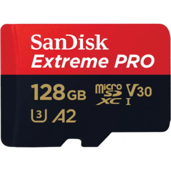 Sandisk Extreme Pro Microsdxc 128GB + Sd Adapter + 2 Years Rescuepro Deluxe