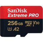 Sandisk Extreme Pro Microsdxc 256GB + Sd Adapter + 2 Years Rescuepro Deluxe