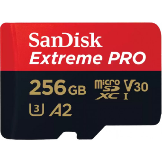 Sandisk Extreme Pro Microsdxc 256GB + Sd Adapter + 2 Years Rescuepro Deluxe