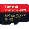 Sandisk Extreme Pro Microsdxc 64GB + Sd Adapter + 2 Years Rescuepro Deluxe