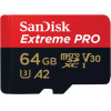 Sandisk Extreme Pro Microsdxc 64GB + Sd Adapter + 2 Years Rescuepro Deluxe