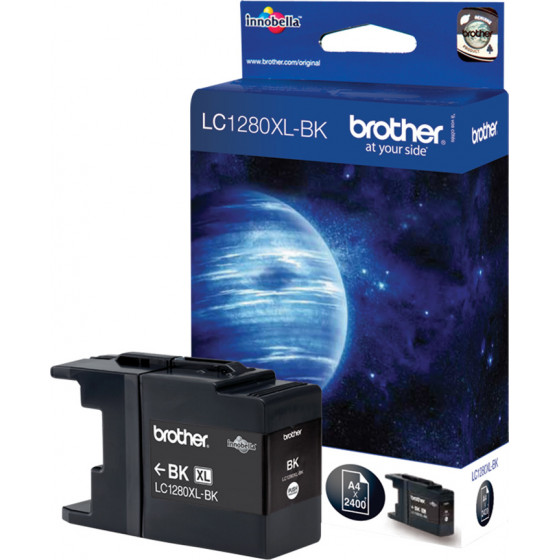 Brother Ink High Yield Black - 2.400PGs - (LC-1280XLBK)