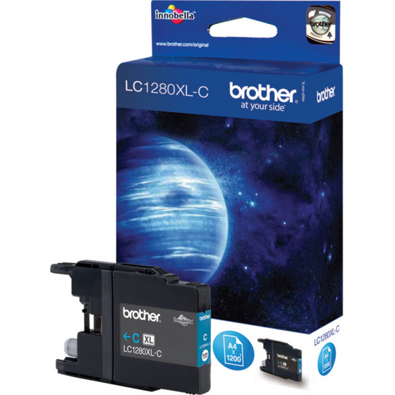 Brother Ink High Yield Cyan - 1.200PGs - (LC-1280XLC)