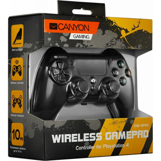 Canyon Wireless Gamepad With Touchpad For PS4 - (CND-GPW5)