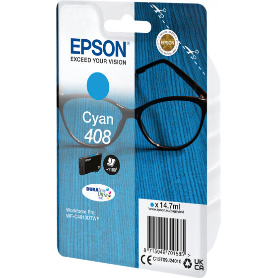 Epson Ink 408 Cyan - 14.7ml - (C13T09J24010)