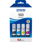 Epson Ink T00S64A Black C+M+Y Multipack 4x65ml - (C13T00S64A)