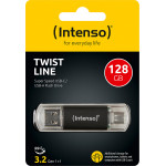 Intenso Usb Drive 3.0 USB-A + USB-C Twist Line 128GB - (3539491)