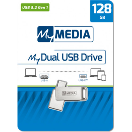 Verbatim Mymedia My Dual Usb Drive 128 Gb Usb 3.2 Gen 1 + Usb C (By ) - (69271)