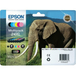 Epson Ink T243840 Multipack 6 Colours Claria Photo HD Ink Elephant - (C13T24384011)