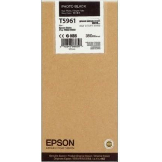 Epson Ink T5961 UltraChrome Photo Black with pigment 350ml - (C13T596100)