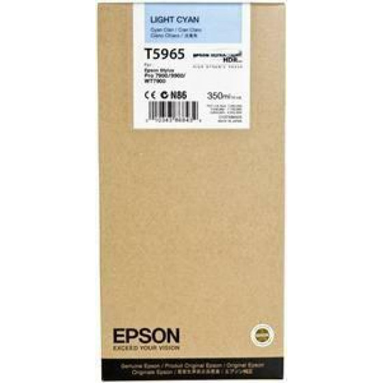 Epson Ink T5965 UltraChrome Light Cyan with pigment 350ml - (C13T596500)