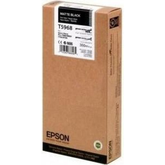 Epson Ink T5968 UltraChrome Matte Black with pigment350ml - (C13T596800)