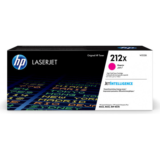 Hewlett Packard HP 212X High Yield Magenta Original Laserjet Toner Cartridge - (W2123X)