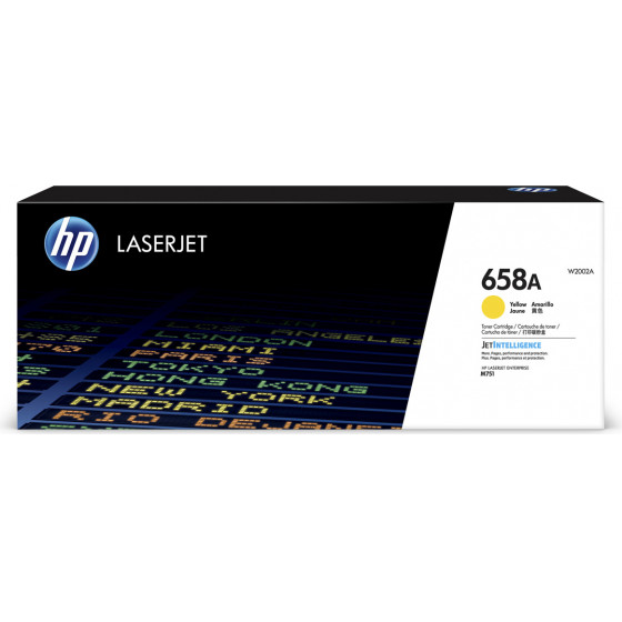 Hewlett Packard HP 658A Yellow Laserjet Toner Cartridge - (W2002A)