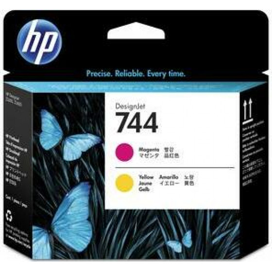 Hewlett Packard Ink HP No 744 Printhead Magenta And Yellow - (F9J87A)