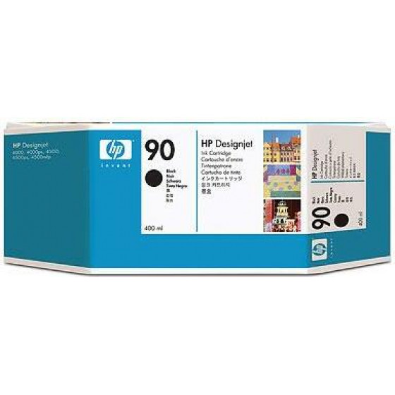 Hewlett Packard Ink HP No 90 Black Crtr 400ml - (C5058A)