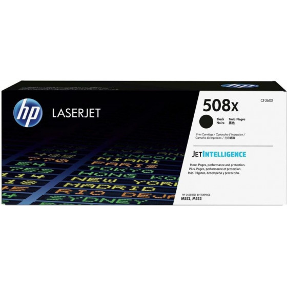 Hewlett Packard Toner Laser 508X HP Lj Color M552 Black 12,5K Pgs - (CF360X)