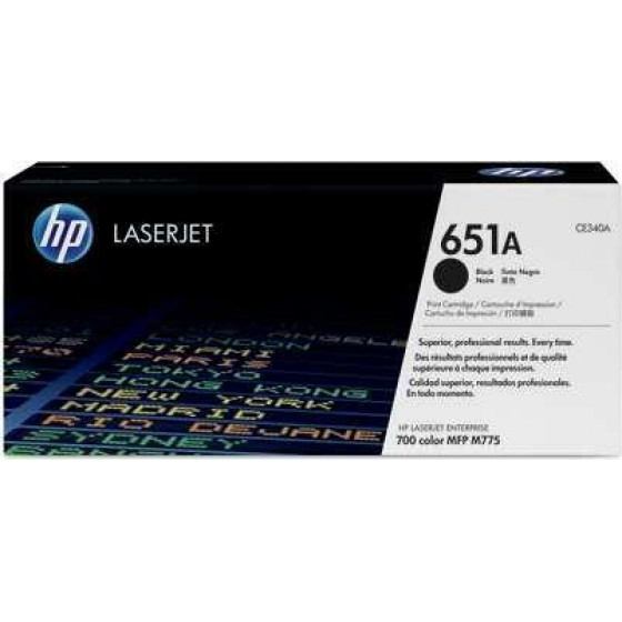 Hewlett Packard Toner Laser HP 651A Lj MFP775 Series Black - (CE340A)