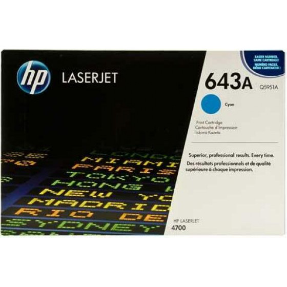Hewlett Packard Toner Laser HP Lj 4700 Cyan 10K Pgs - (Q5951A)