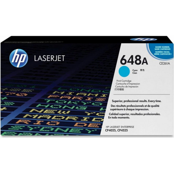 Hewlett Packard Toner Laser HP Lj Color CP4025 Cyan 11K Pgs - (CE261A)