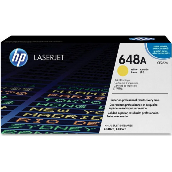 Hewlett Packard Toner Laser HP Lj Color CP4025 Yellow 11K Pgs - (CE262A)