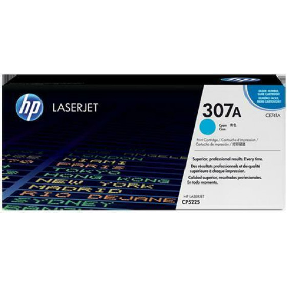 Hewlett Packard Toner Laser HP Lj Color CP5225 Cyan - 7.3K Pgs - (CE741A)