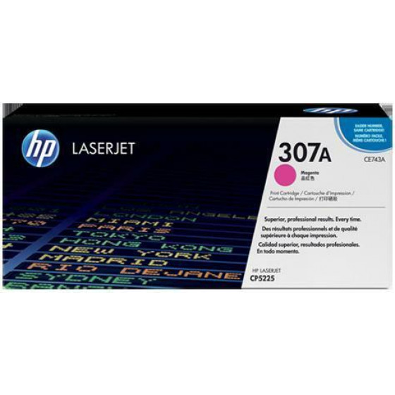 Hewlett Packard Toner Laser HP Lj Color CP5225 Magenta - 7.3K Pgs - (CE743A)