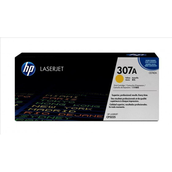 Hewlett Packard Toner Laser HP Lj Color CP5225 Yellow - 7.3K Pgs - (CE742A)