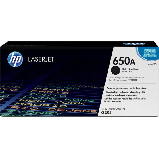 Hewlett Packard Toner Laser HP Lj Color CP5525 270A Black - 13.5K Pgs - (CE270A)