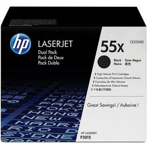 Hewlett Packard Toner Laser HP Lj P3015 Black - 12k Pgs - (CE255X)