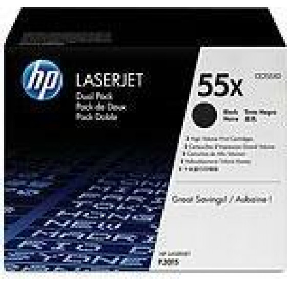 Hewlett Packard Toner Laser HP Lj P3015 Black Dual Pack - 2xCE255X - 2x12k Pgs - (CE255XD)