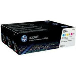 Hewlett Packard Toner Laser HP Lj Pro Color CP1525 128A Cym Tri-Pack - (CF371AM)