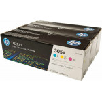 Hewlett Packard Toner Laser HP Lj Pro Color M451 305A Cym Tri-Pack - (CF370AM)