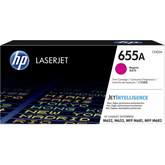 Hewlett Packard Toner Laserjet HP 655A Magenta (10.5K ) - (CF453A)