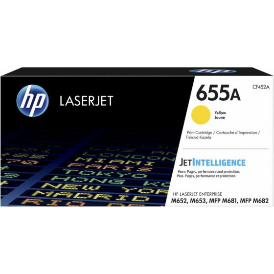 Hewlett Packard Toner Laserjet HP 655A Yellow ( 10.5K ) - (CF452A)