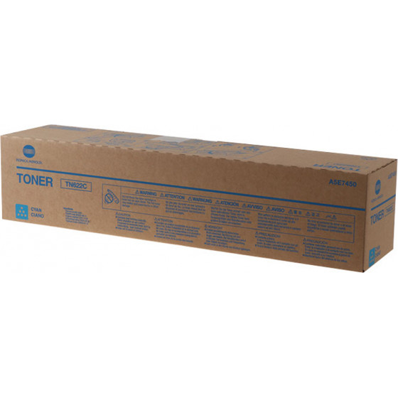 Konica Minolta TN-622C Cyan Toner - (A5E7450)