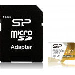 Silicon Power ����� ������ Superior Pro Microsdxc UHS-I, 512GB, Class 30 - (SP512GBSTXDU3V20AB)