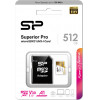 Silicon Power ����� ������ Superior Pro Microsdxc UHS-I, 512GB, Class 30 - (SP512GBSTXDU3V20AB)