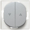 Eon E6075.S Push-Button Switch For Rolling Shuters Without Cover Frame Silver - (ERW-EON-E6075.S)