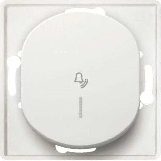 Eon E610I.00 Bell push-Button Switch With indication, White - (ERW-EON-E610I.00)