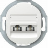Eon E613.0 Double Telephone Socket Without Cover Frame 2xRJ12 6/4 Cat 3, White - (ERW-EON-E613.0)