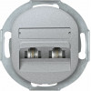 Eon E613.S Double Telephone Socket Without Cover Frame 2xRJ12 6/4 Cat 3, Silver - (ERW-EON-E613.S)