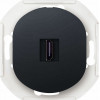 Eon E6163.E1 HDMI/Hdmi Socket Keystone Without Cover Frame soft-Touch Black - (ERW-EON-E6163.E1)
