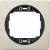 Eon E6801.9E One-Gang Frame 80x80, Beige With Black Holder - (ERW-EON-E6801.9E)