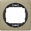 Eon E6801.G2E One-Gang Frame 80x80, Brushed Nickel With Black Holder - (ERW-EON-E6801.G2E)
