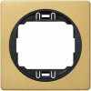 Eon E6801.Ge One-Gang Frame 80x80, Gold With Black Holder - (ERW-EON-E6801.GE)