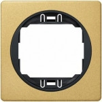 Eon E6801.Ge One-Gang Frame 80x80, Gold With Black Holder - (ERW-EON-E6801.GE)