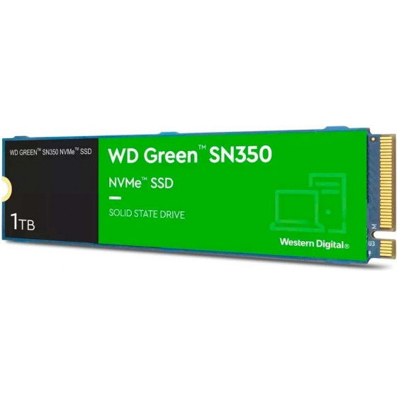 Western Digital Green SN350 Nvme 1TB Qlc Ssd - (WDS100T3G0C)