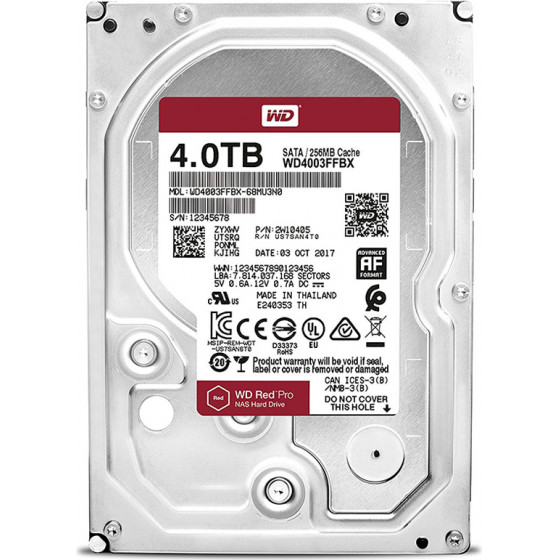 Western Digital ���������� ������� ������ 4TB Red Pro (CMR) - (WD4003FFBX)