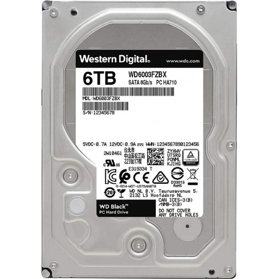 Western Digital ���������� ������� ������ 6TB (Black, 3.5'') - (WD6003FZBX)